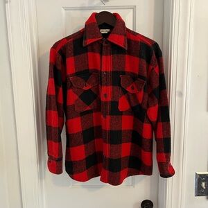 Vintage Kings Road Buffalo Check Wool Flannel Shirt